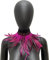 MoreChioce Gothic Federkragen Halsband, Natürlichen Feder Halsband Federboa Choker Kragen Halloween Schal Cape für Frauen und Mädchen Party Glamour Kostüm Party,Rosa Rot #A