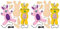 Baker Ross AW331 Hasen-Holzpuppen-Set, Osterbasteln für Kinder zum Zusammenbauen und Dekorieren, 3 x 26 x 15 cm, 4 Stück (Packung mit 2)