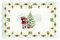 Easy Life Vassoio rettangolare di natale in porcellana con Babbo natale e albero vintage Nostalgic Christmas 35x23,5 cm