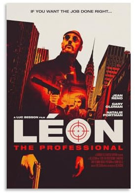 MEIYAN Films About The American Mafia Leon Filmposter 4 Wandkunst Poster Drucke Wohnkultur Bild Leinwand Gemälde Poster 20 x 30 cm