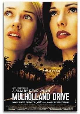 Mulholland Drive Film-Leinwand-Poster, Raumdekor-Poster für Schlafzimmer, Wohnzimmer, Wände, 30 x 45 cm, ungerahmt