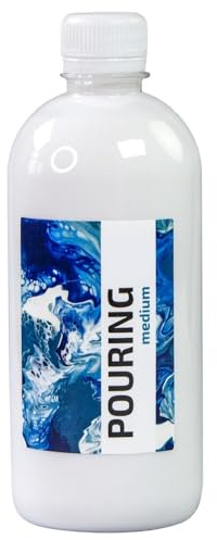 Krevo Art Acryl Pouring Medium – Hochglanz Gießflüssigkeit für Acrylfarben (500 ml)