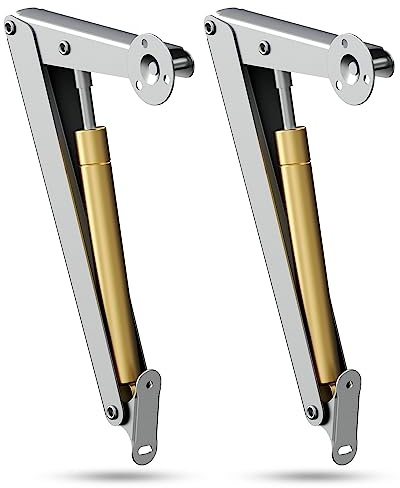 80N 2PCS Box Hinges Soft Close, Soft Close Hinges for Toy Box, Soft Close Cabinet Hinges and Slow Closing Lid Support Hinge (2, Small)
