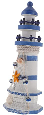 Alipis Ufficio Decorazione Della Casa Mediterraneo Ornamenti Stile Mediterraneo Faro Desktop Decor Faro Artigianale In Legno Desktop Faro Decorazione Costiera Faro Decor Mare Faro