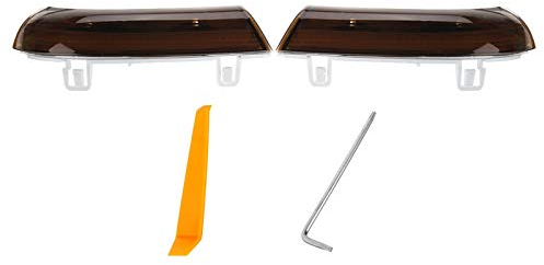 ZSXPBZL Spiegelblinker Dynamische,Dynamische Blinker Paar Seitenflügel Rückspiegel Dynamischer Indikator Blinker Fließender Blinker Licht Passend Für VW Golf 5 Mk5 Jetta Passat B5.5 B6