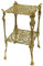 Pintici Barock Beistelltisch Messing Blumenständer Rund Telefontisch 44 cm x 25 cm Blumentisch Antik Jugendstill Pflanzenständer 82-294 quadratisch Neu