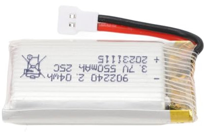 Batterie de Drone 3, 7 V 550 MAh, Batterie au Lithium Portable pour Drone RC avec Prise XH2.54 pour Remplacement