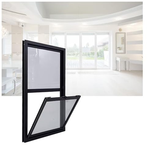 XILYZMO Kipp - Kellerfenster, Konzessions- Fenster Imbisswagen, Sondergröße Aluminiumlegierung Servicefenster, Bündig Montierte Schiebe- Fenster Mit Griff