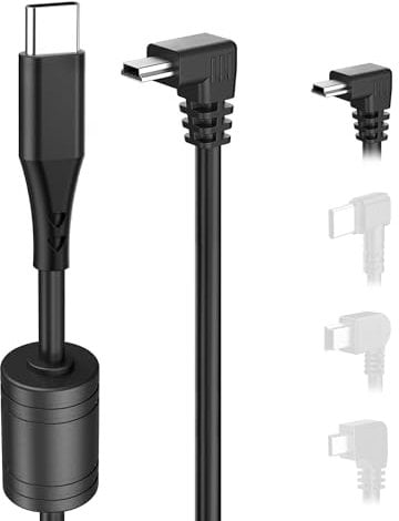 Gonofeto Charger Cable for Garmin GPS,(3Ft 18AWG) USB C to Mini USB Charging Cord, Thicker Shielded GPS Replacement Power Adapter Wire for Garmin Nuvi,Drivesmart 65,Zumo XT,Dezl,Navigation
