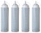 MAKTSAM 10 Pcs 34oz/1000ml Plastic Sauce Bottles, Refillable Squeeze Condiment Bottle with Nozzle and Measurements, Transparent Sauce Bottles for Sauces Ketchup Salad