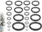 AOYEGIC 22 Stücke Angelrutenführung Rutenring Set,Keramik-Endring,Keramikführungen,Angelrute Spitzenring,Angelrutenführer Reparaturzubehör,Angeln Ruten Führung Ring(Schwarz,3.76 mm-29.8 mm)