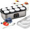 Yaourtière électrique 1400 ML avec 8 Pots de 180 mm, Affichage LED/contrôle de température constante/Nettoyage Facile, yaourtière Automatique, pour Yaourt Fait Maison