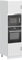 qohoio 3315041 Oven Cabinets 2 pcs Kalmar White Engineered Wood Kitchen Base Oven Cabinet,Base Kitchen Unit