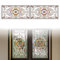 Peacoblue Fensterbilder Selbstklebend 120cm x 30cm, 1 Blatt Vintage-Grenzmuster Dekorativer, Abnehmbarer Fensteraufkleber für Zuhause, Büro, Glasfensterdekoration