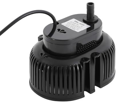 Susoso Bomba de cubierta para piscina, 75 W, 3000 l/h, con tres salidas, cubierta para piscina, bomba de drenaje de agua, impermeabilización IPX8, para fuentes, color negro