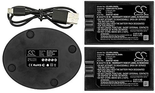 Peakbatt 8AB1S7-0EN0, V4, Battery Replacement for Ring 8VR1S7, Peephole Cam, Solar Floodlight, Spotlight Cam, Spotlight Cam Solar, Stick Up Cam, Stick Up Cam Solar