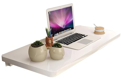 ausklappbarer Schreibtisch, Wandmontiertes Klappregal mit Halterungen, herunterklappbarer Drop-Leaf-Tisch for Küche, Esszimmer, Schreiben, platzsparender Wandschreibtisch for Laptop, kompaktes faltbar