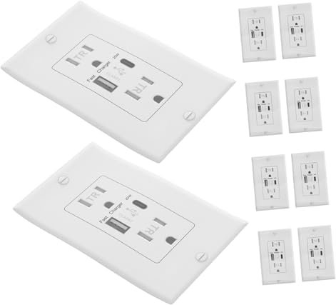 Uonlytech 10stücke Realistische Steckdosen-prank-aufkleber Für Büro Zuhause Täuschend Echte Elektrische Steckdosensticker Einfach Anzubringen Für Scherze Und Feste Für Altersgruppen