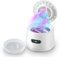 Pulitore Ultrasuoni， 48000Hz Pulitore Gioielli Ultrasuoni， Lampada UV Lavatrice Ultrasuoni per Apparecchio Denti Protesi Dentali Retainer Anelli Collane(bianco)