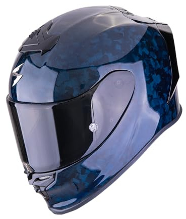 SCORPION EXO-R1 EVO CARBON AIR ONYX Blue XL | Beschlaghemmend