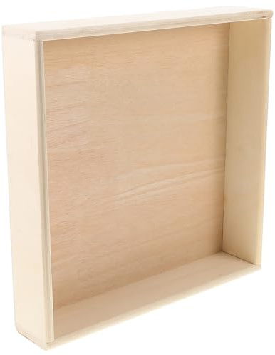 Quadratischer Holz Sandbehälter Montessori für Kinder und Kleinkinder