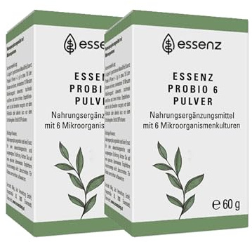 ESSENZ Probio 6 Pulver – 6 Bakterienkulturen & Inulin, 2x60 g