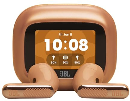 JBL Live Flex 4, Kabellose Noise-Cancelling-Ohrhörer, Orange | Hi-Res Audio, Smart Charging Case, Bluetooth 6.0, 50 Stunden Akkulaufzeit, IP54 Wasserdicht, JBL Signature‑ und Spatial Sound