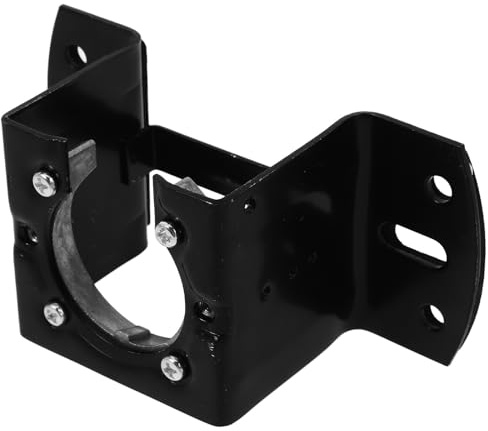 KALLORY Adaptador para Ventilador de Techo Inclinado de Hierro Negro, Kit de Montaje Fiable y Estético para Sala de Estar y Techo Estilo Catedral