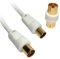 SSL Satellites - 1,2.3,4,5,10,15,20 Metre Male to Male RF TV Aerial Lead Cable Coaxial Extension Female Digital with Coupler (10 Meter)