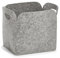 Zeller 14366 Aufbewahrungskorb, hoch, Filz, grau, 30 x 24 x 30 cm