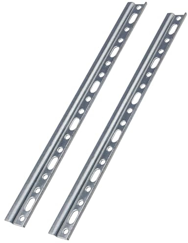 Barra para colgar armarios de GedoTec®, para armarios superiores y de cocina, 107 mm de largo, de acero galvanizado, barra para colgar, marca de calidad para tu hogar