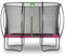 EXIT TOYS Silhouette Trampolin - 214x305cm - Rechteckiges Gartentrampolin Outdoor für Kinder - Mit Sicherheitsnetz und Fußschutzsystem - Preisgünstig - Sicherer Einstieg - Gute Sprungkraft - Rosa