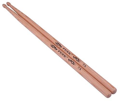 Palillos de batería 7A Baquetas de madera de nogal Palillos de madera Instrumento de batería Baquetas