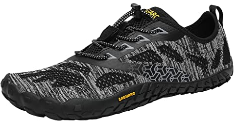 SAGUARO Chaussures de Trail Running Homme Femme Chaussures Minimalistes Chaussures de Sport Fitness Randonnée Escalade Marche Barefoot Shoes Chaussures Aquatiques, Noir Onyx, 41 EU