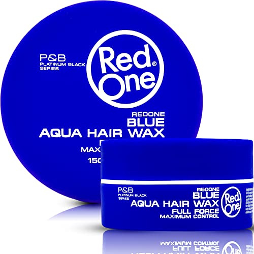 Redone Blue Aqua Hair Wax for Men | Bubblegum Scent | Ultra Strong Hold Gel Wax | Professional Barber Grade | Wet Look Finish | 150 ml