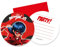 Procos 91351 - Einladungen & Umschläge, jeweils 6 Stück, Miraculous Ladybug, Kindergeburtstag