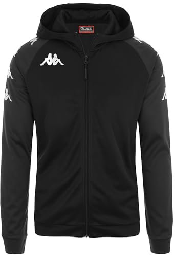 Kappa Tortona Gilet, Nero, S Unisex-Adulto