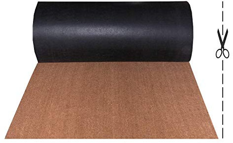 OLIVO.shop | Zerbino cocco su misura per ingresso, zerbino in cocco naturale personalizzato su misura ROTOLO COCCO H 2 metri (200x90 cm)