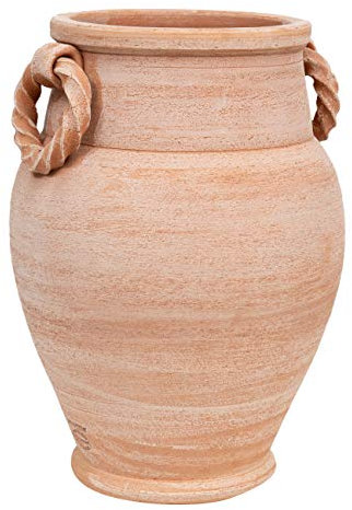 Biscottini Orcio porta ombrelli per esterno e interno 36x32x32 cm | Vasi terracotta porta ombrello Made in Italy | Portaombrelli da esterno lavorato a mano