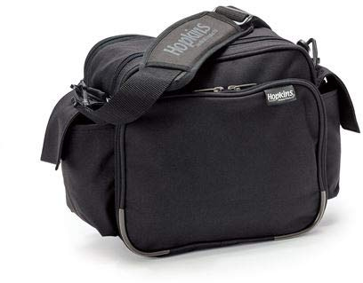Hopkins Medical Products Mini Home Health Shoulder Bag, 600D Waterproof Material, Fold-Down Compartment for Optimal Organization, Adjustable Straps, Black