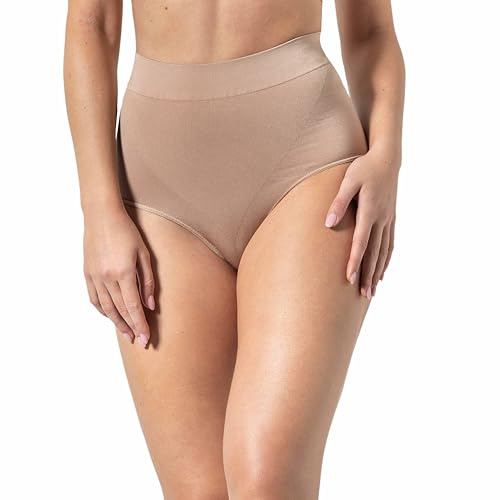 Risalti Braga Reductora Vientre Plano Mujer – Braga Faja Sin Costuras ni Etiquetas, Invisible Bajo la Ropa, Talle Alto – Made in Italy