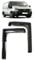 ROBUST 2 Pcs Front Wind Rain Smoke Deflectors L Shape Black Left & Right Set for Ford Transit Mk6 Mk7 2000-2013