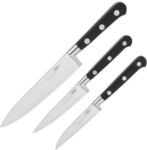 Stellar Kitchen Knife Set, 3 Knives with Stainless Steel Blades, Razor Sharp Blades