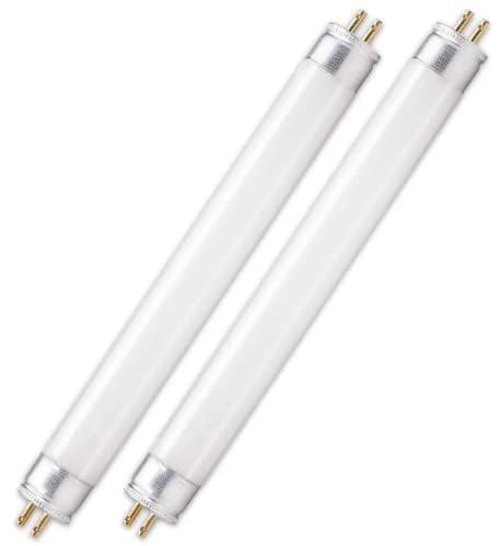 CLAR - Leuchtstoffröhre, Leuchtstoffröhren, T5 Leuchtstoffröhre, T5 6W, Leuchtstoffröhre T5, Leuchtstoffröhre Unterbauleuchte, Cold White 21,2 x 1,6 cm (6 Watts T5, Pack 2)