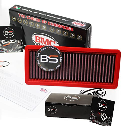 B&S Kit Filtro Aria Sportivo Aspirazione Rigenerabile Lavabile FB362/04 con Profumatore Interni