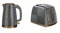 Russell Hobbs Groove Electric Kettle and Toaster Set, Grey