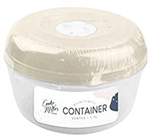 Zale Yardley Food Storage Container, Dry Food Storage Box, 1.7 Liter with Airtight Clip Lock Lid, Perfect for Storing Sugar, Flour, Snack, Baking Supplies, Dishwasher Safe (Gold)