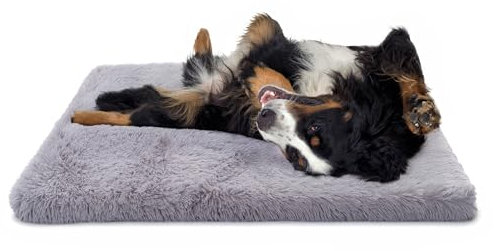 Paco Home Hundebett Katzenbett Flauschig Hundekissen Donut Hundedecke Hund Katze Hundekörbchen Katzenkorb Waschbar, Farbe:Grau, Größe:80x120 cm
