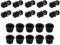 10 Paires de Haut-parleurs, Bouton de Fermeture à Pression, Grille de Haut-Parleur Anti-poussière, Couverture en Filet, Chevilles de Cadre, Boucle de Fixation