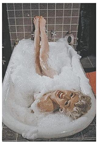 Canvas Painting Print Poster Wall Art Marilyn Monroe in der Badewanne Leinwanddrucke Fashion Style Canvas Print Art Picture Artwork Wall Home Décor Frameless,30x45cm